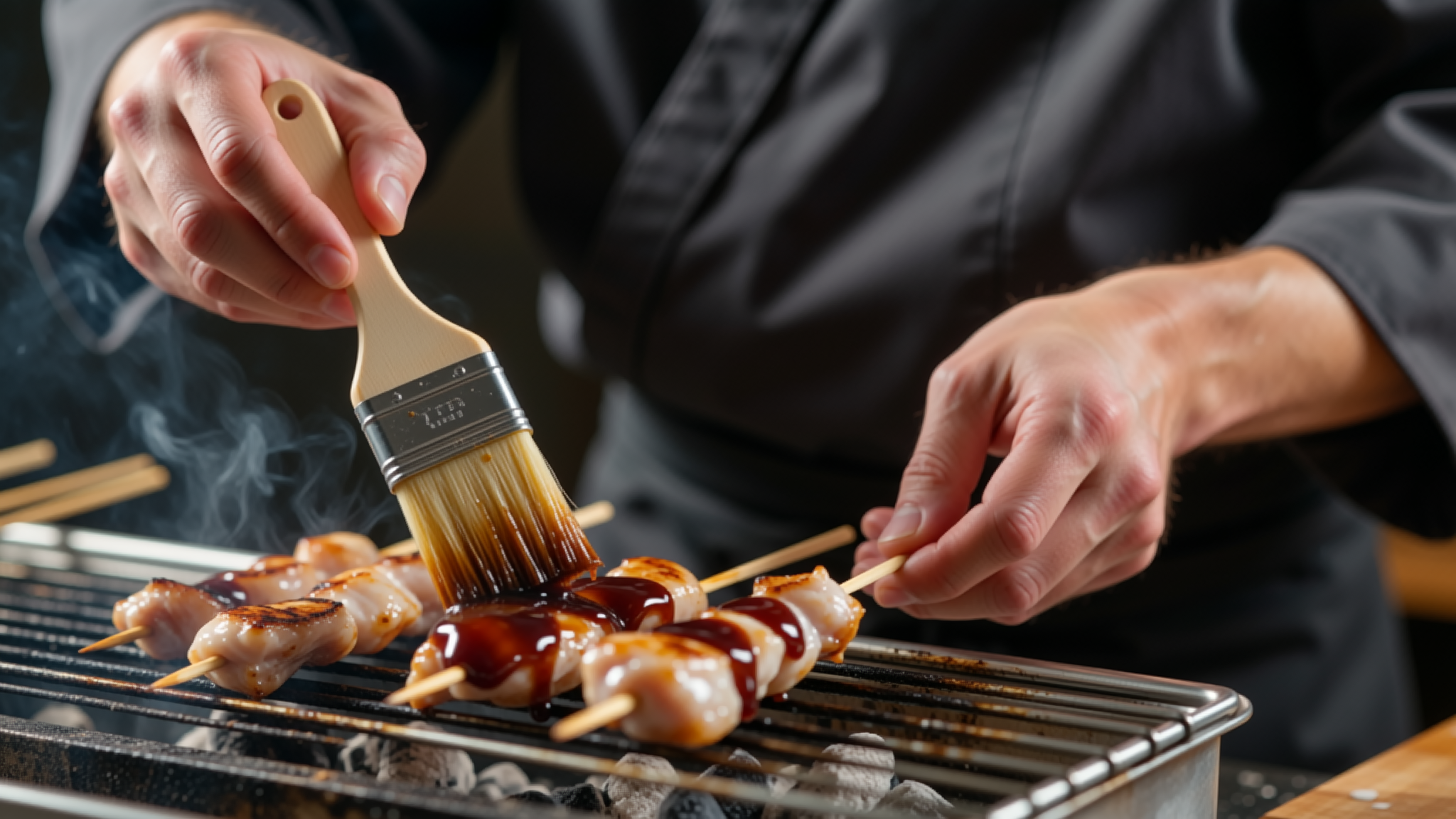 Smoky BBQ Sauce drizzled on grilled ribs