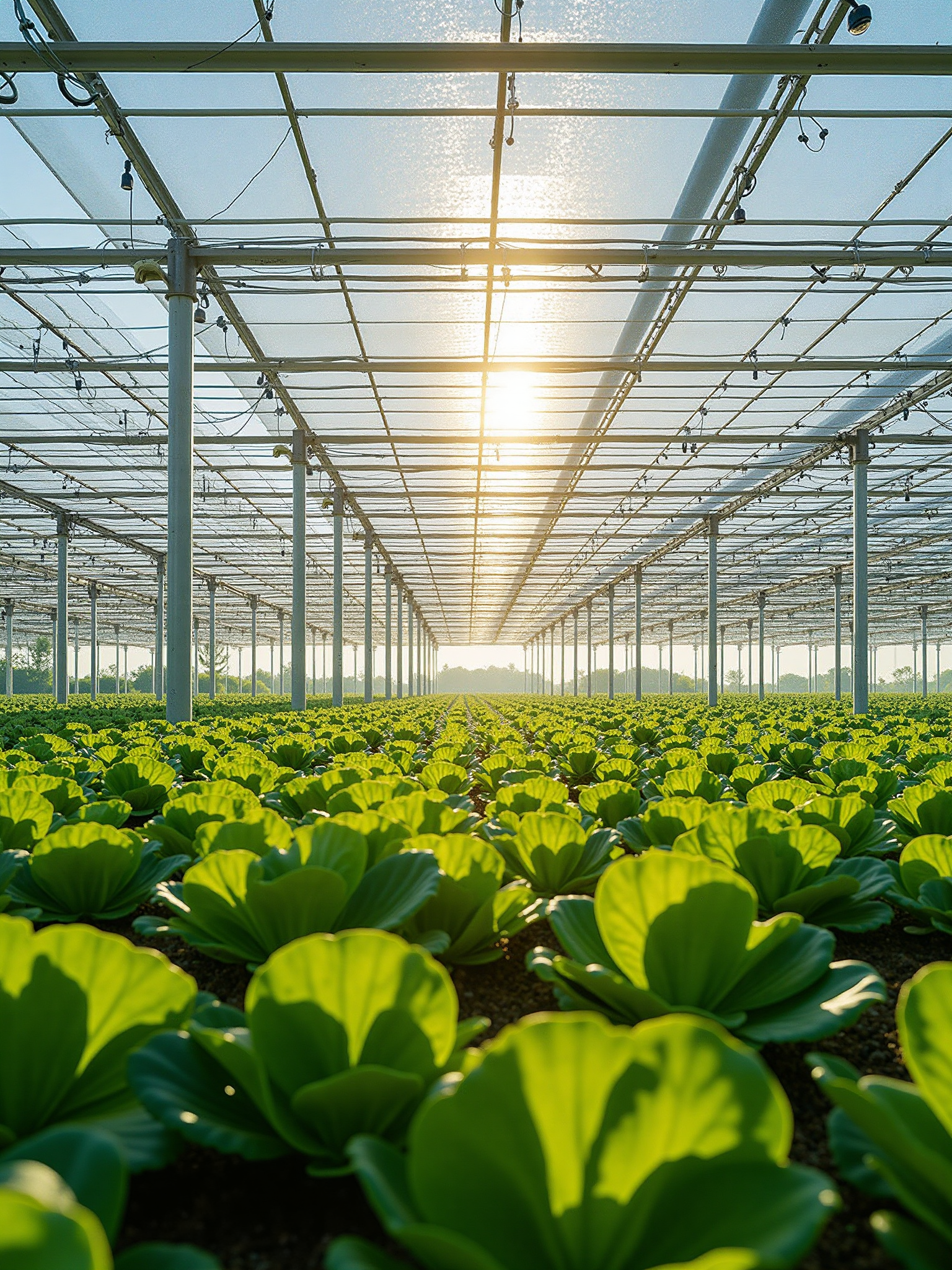 Farmer in greenhouse